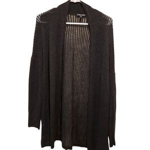 EILEEN FISHER merino wool sweater cardigan ribbed Size Medium